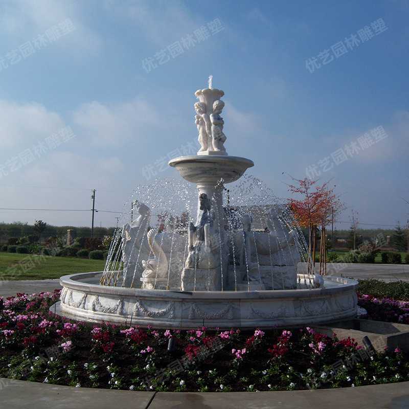 歐式石雕噴泉，石雕景觀噴泉