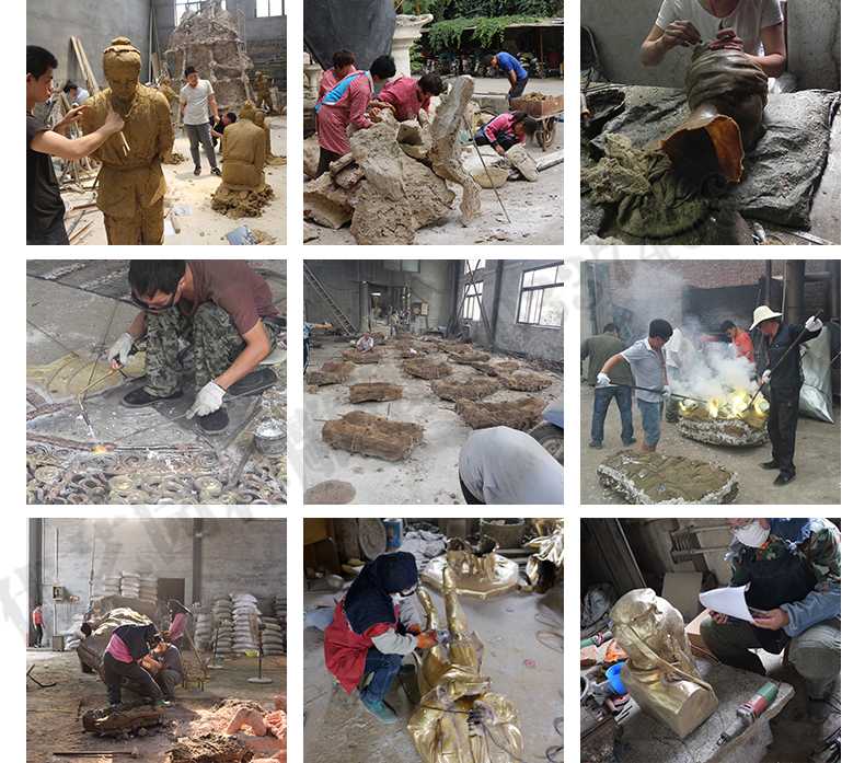 銅雕塑廠家，銅雕塑鑄造流程，銅雕塑定制