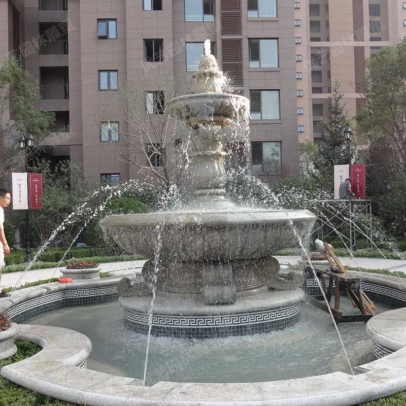 石雕噴泉，花崗巖噴泉，景觀噴泉